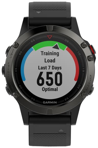 Garmin Fenix 5 multi-sportsur (skifer grå/sort)