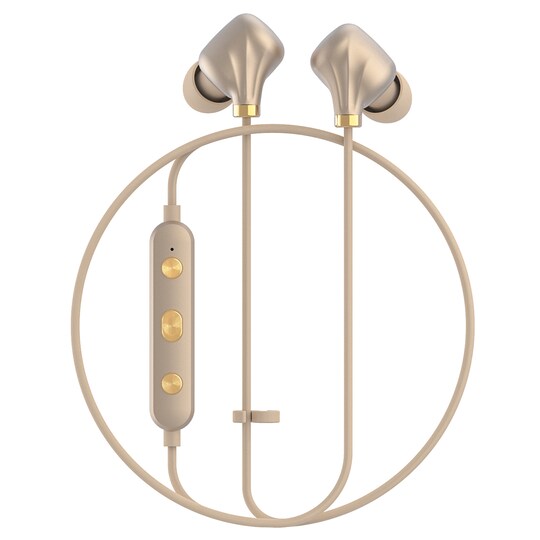 Happy Plugs Ear Piece II trådløse in-ear hovedtelefoner (matte gold)