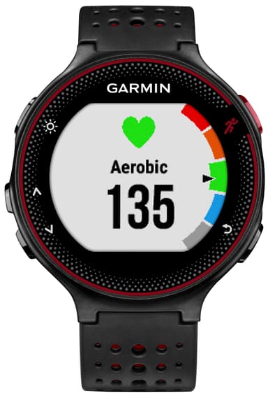 Garmin Forerunner 235 sportsur (sort/rød)