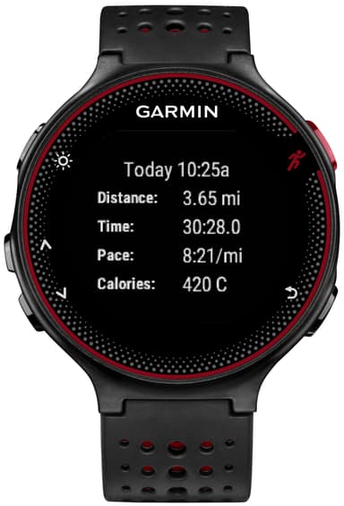 Garmin Forerunner 235 sportsur (sort/rød)
