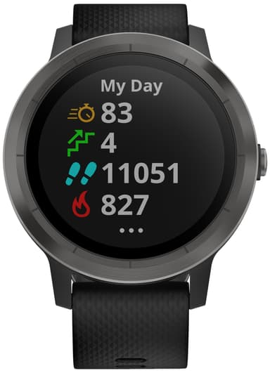 Garmin Vivoactive 3 GPS sportsur (sort/slate)