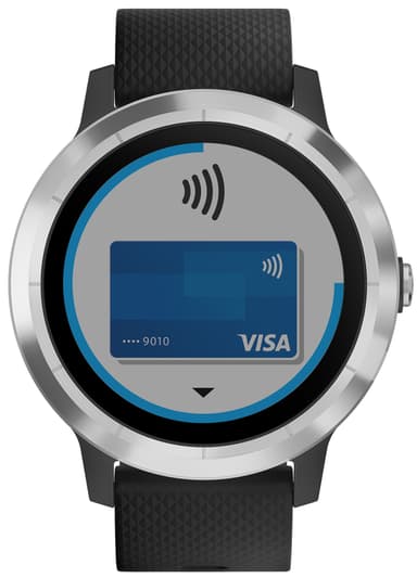 Garmin Vivoactive 3 GPS sportsur (sort/stål)