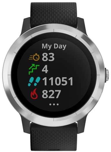 Garmin Vivoactive 3 GPS sportsur (sort/stål)