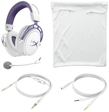 HyperX Cloud Alpha pro gaming headset Twitch purple