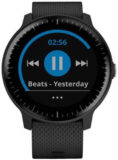 Garmin Vivoactive 3 Music sportsur (sort/stål)