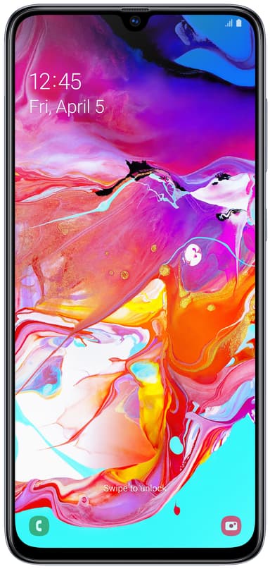 Samsung Galaxy A70 smartphone (hvid)