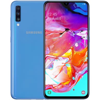 Samsung Galaxy A70 smartphone (blå)