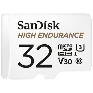 Takke pubertet køkken SanDisk MicroSDHC Endurance with SD adapter 32 GB hukommelseskort |  Elgiganten