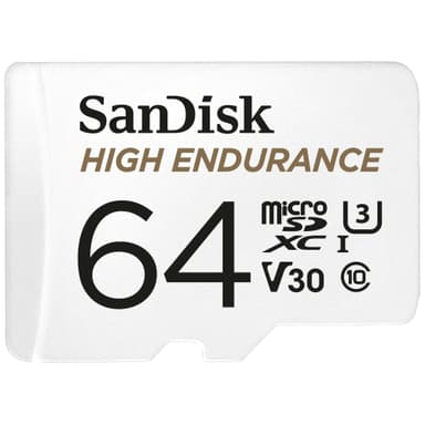 SanDisk MicroSDXC Endurance with SD adapter 64 GB hukommelseskort