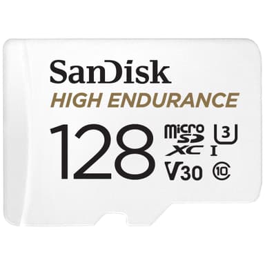 SanDisk MicroSDXC Endurance with SD adapter 128 GB hukommelseskort