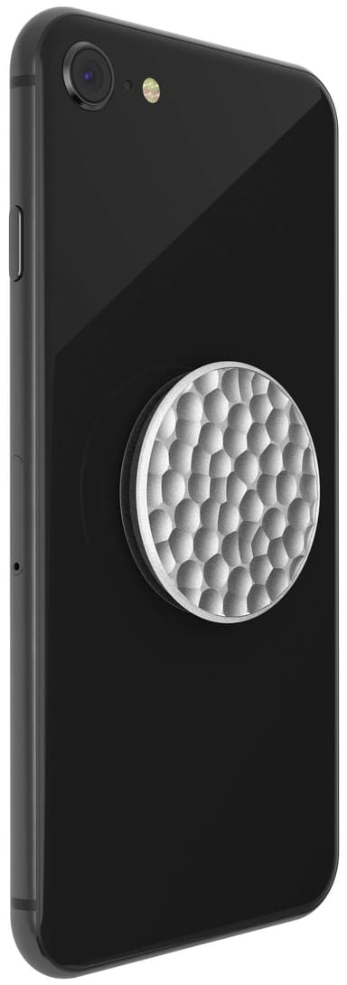 Popsockets greb til mobilenhed (hammered metal silver)