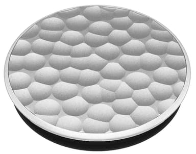 Popsockets greb til mobilenhed (hammered metal silver)