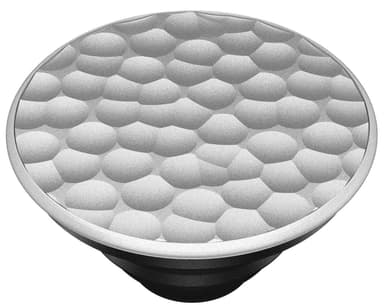 Popsockets greb til mobilenhed (hammered metal silver)