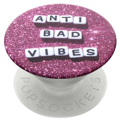 Popsockets greb til mobilenhed (anti bad vibes)