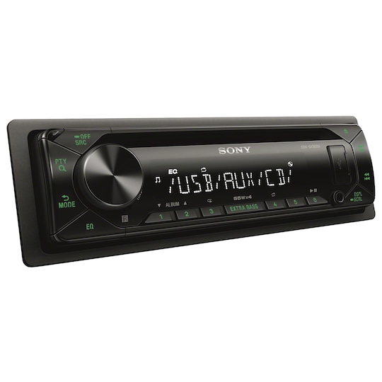 Sony bilradio CDX-G1302U (sort/grøn)
