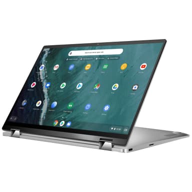 Asus Chromebook Flip C434, M3-8/4/64 14” 2-i-1 bærbar computer (silver)