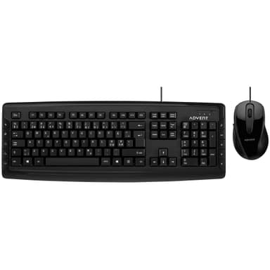 Advent tastatur og mus - sort