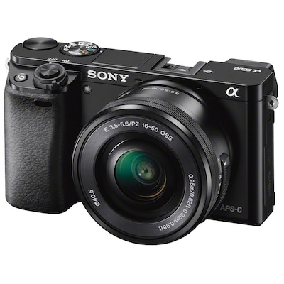 Sony A6000 systemkamera + 16-50mm PZ objektiv (sort)