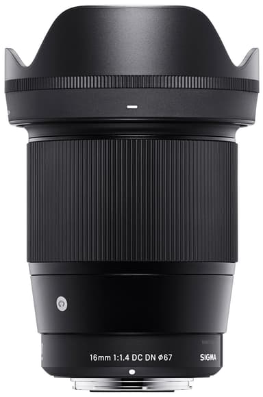 Sigma AF 16 mm f/1,4 DC DN Contemporary vidvinkelobjektiv (MFT mount)