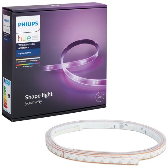 Philips Hue White & color ambiance LightStrip Plus.  2 meter
