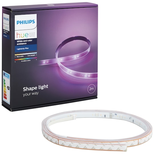 Philips Hue White & color ambiance LightStrip Plus.  2 meter