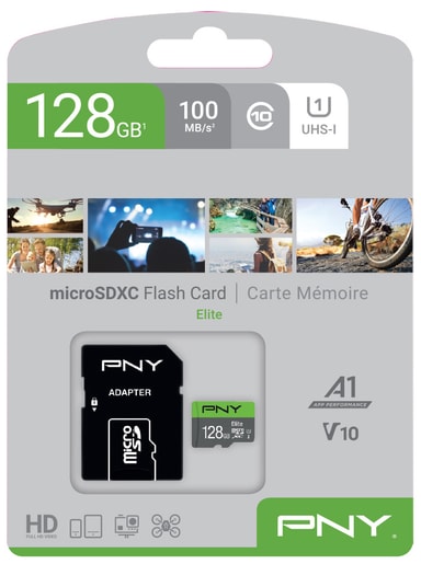 PNY Elite Micro SD V10 hukommelseskort 128 GB Elgiganten