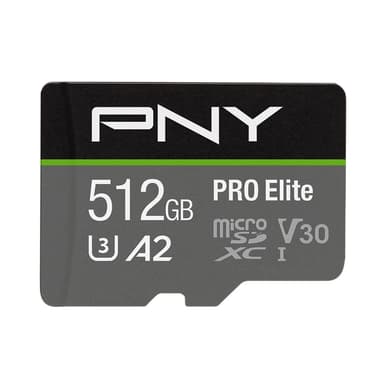 PNY PRO Elite Micro SDXC U3 V30 hukommelseskort 512 GB