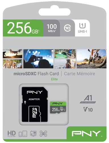 PNY Elite Micro SD V10 hukommelseskort 256 GB Elgiganten