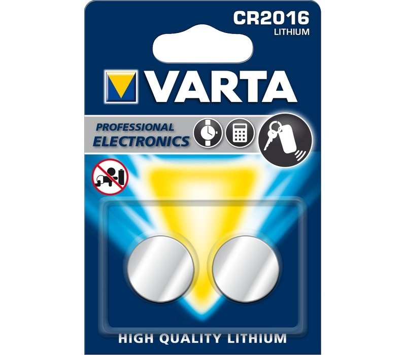 Varta CR 2016 battery (pakke med 2) thumbnail