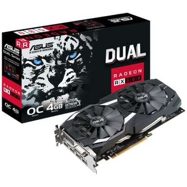Asus Radeon RX 580 Dual OC grafikkort 4 GB