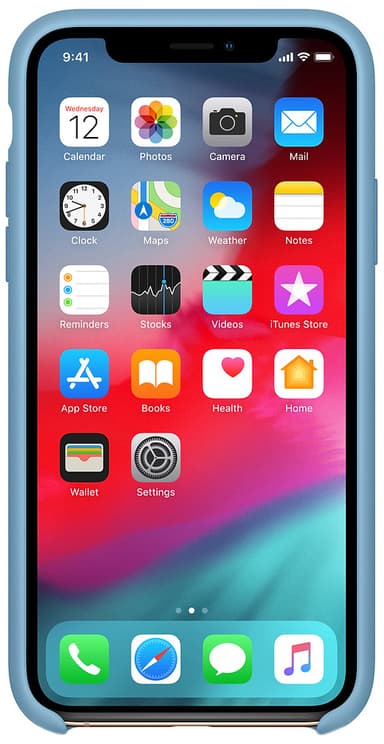 Apple iPhone Xs silikonecover (cornflower)