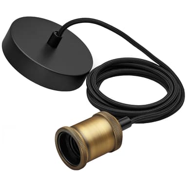 Philips lampefatning (guld/sort)