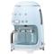 Smeg 50 s Style kaffemaskine DCF02PBEU (pastelblå)