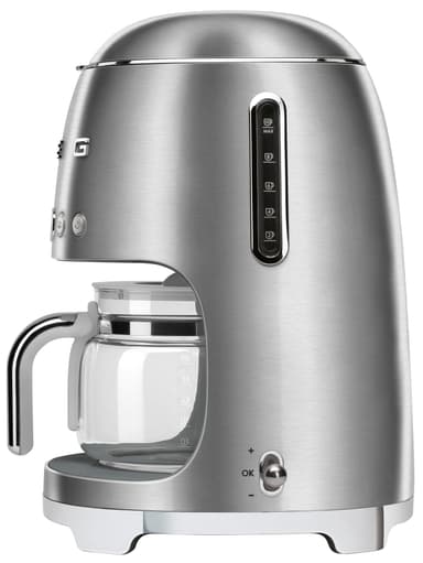 Smeg 50's Style kaffemaskine DCF02SSEU (stål)