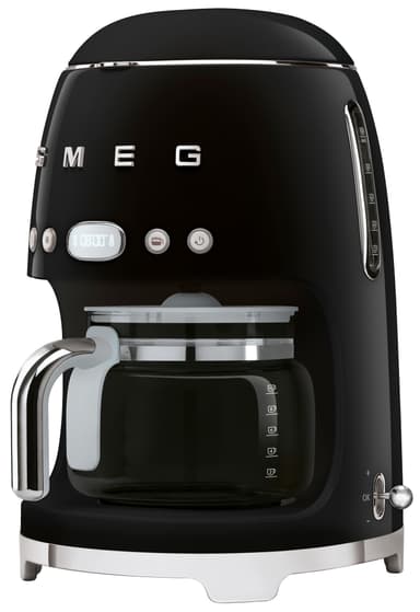 Smeg 50 s Style kaffemaskine DCF02BLEU (sort)