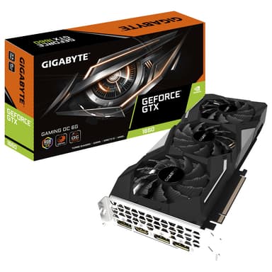 Gigabyte GeForce GTX 1660 Gaming OC grafikkort 6G