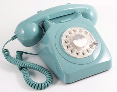 GPO 746 Retro Drejeskivetelefon - Blå
