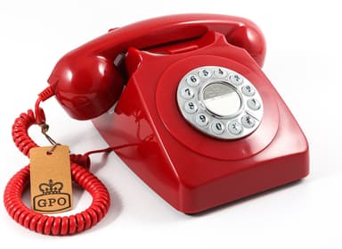 GPO 746 Retro telefon, rød