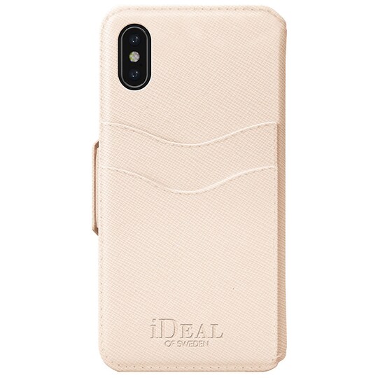 iDeal cover med tegnebog til Apple iPhone X/Xs (beige)