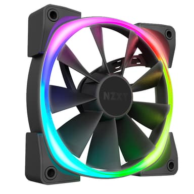 NZXT Aer RGB v2 blæser 120 mm dobbelt sæt med Hue 2 controller
