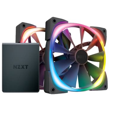 NZXT Aer RGB v2 blæser 140 mm dobbelt sæt med Hue 2 controller NZXT Aer RGB v2 blæser 140 mm dobbelt sæt med Hue 2 controller