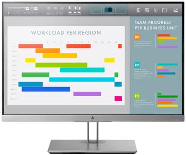 HP EliteDisplay E243i 24" skærm (sølv)