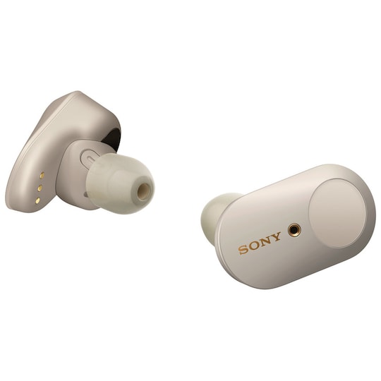 Sony trådløse in-ear høretelefoner WF-1000XM3 (sølv)