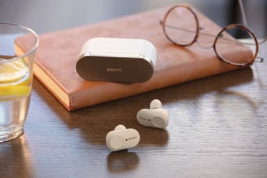 Sony trådløse in-ear høretelefoner WF-1000XM3 (sølv)