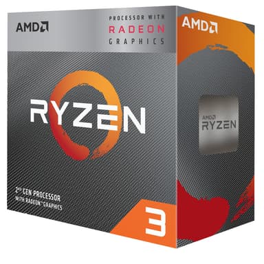 AMD Ryzen™ 3 3200G APU med Vega 8 grafikkort (boks)