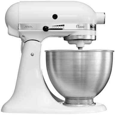 KitchenAid Classic køkkenmaskine 5K45SSEWH - hvid