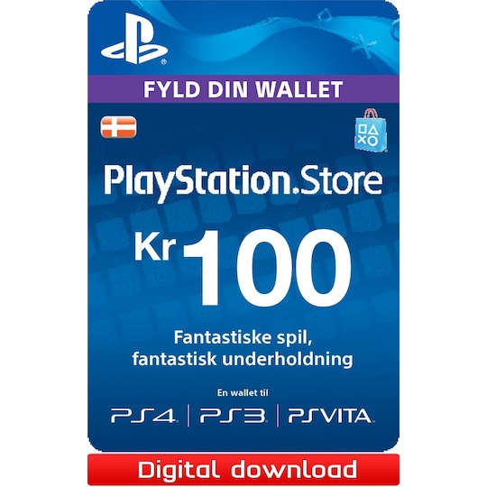 vandfald Stat Penneven PlayStation Store PSN gavekort 100 DKK | Elgiganten