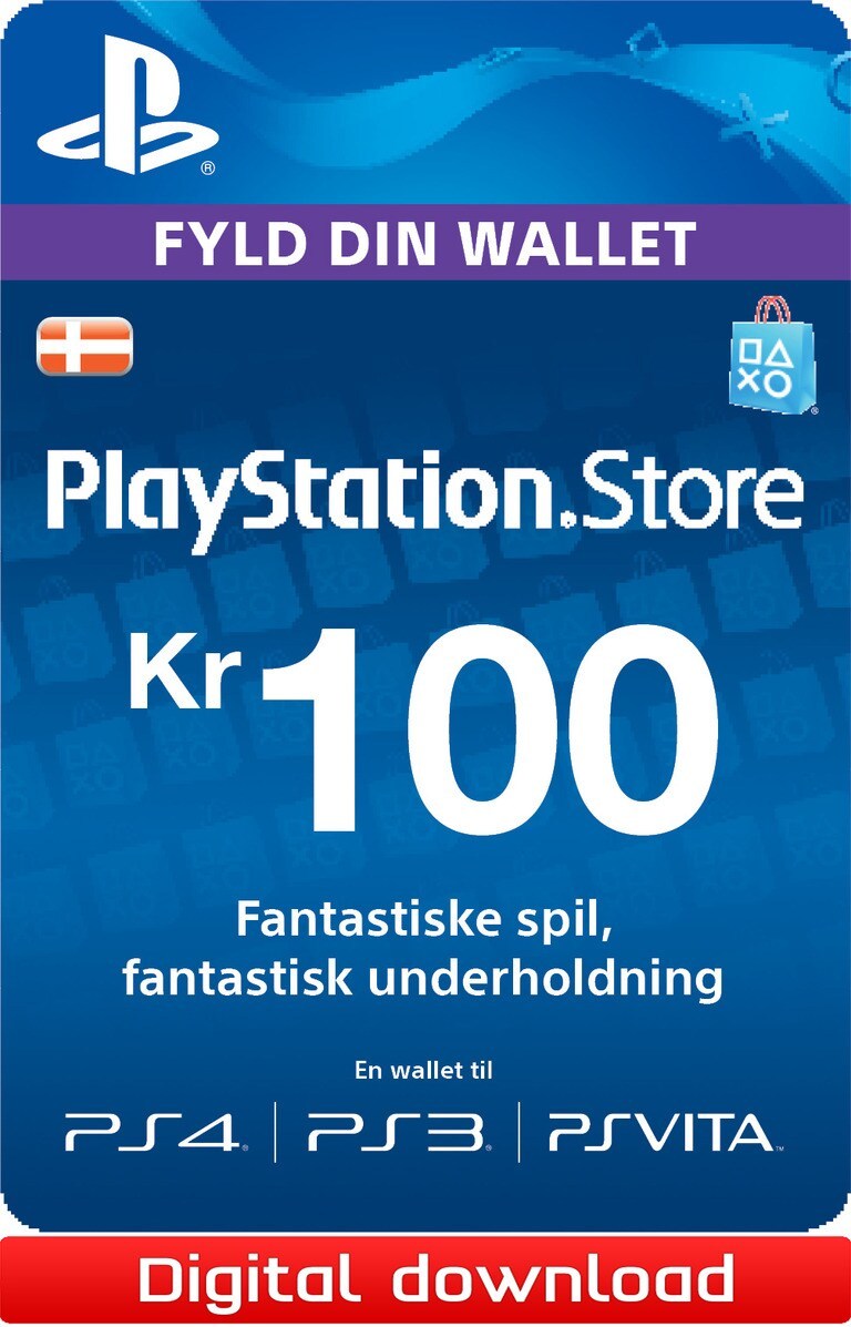 Disse Pirat boliger PlayStation Store PSN gavekort 100 DKK | Elgiganten