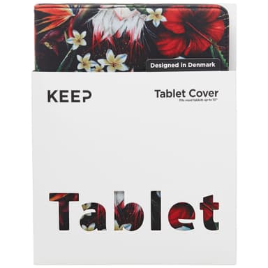 KEEP Universal tabletcover til op til 10" (tropical flower)