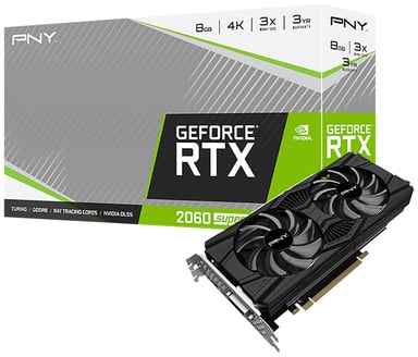 Pny Geforce Rtx 2060 Super Twin Blaeser Grafikkort 8g Grafikkort